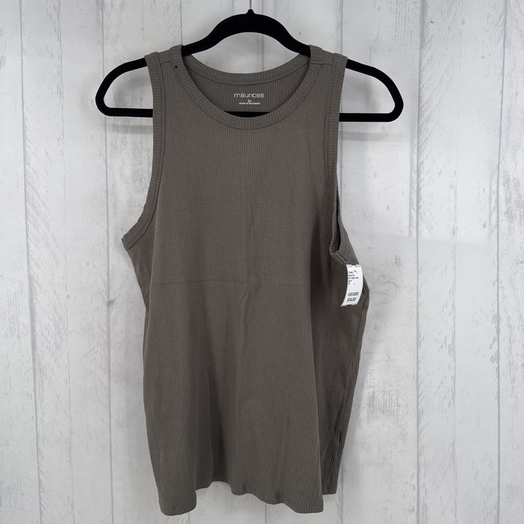 2X ribbed tank