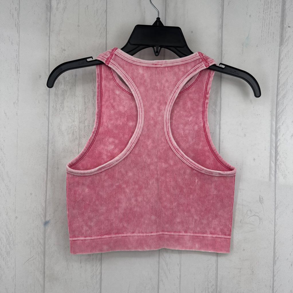 1X/2X rib knit crop tank