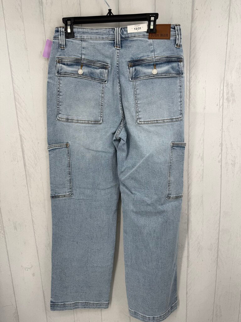 13 hi-rise wide leg jean
