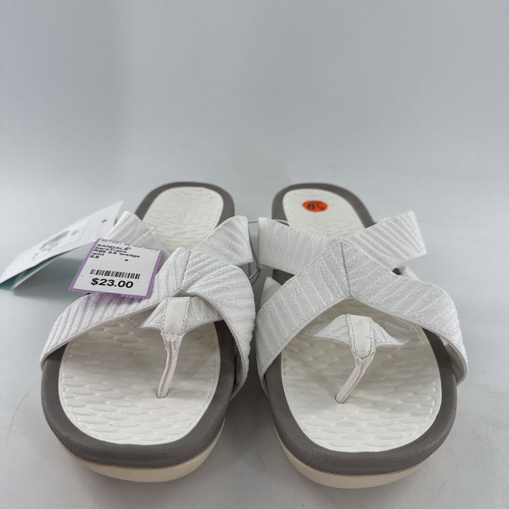 R65 8.5 wedge thong sandals