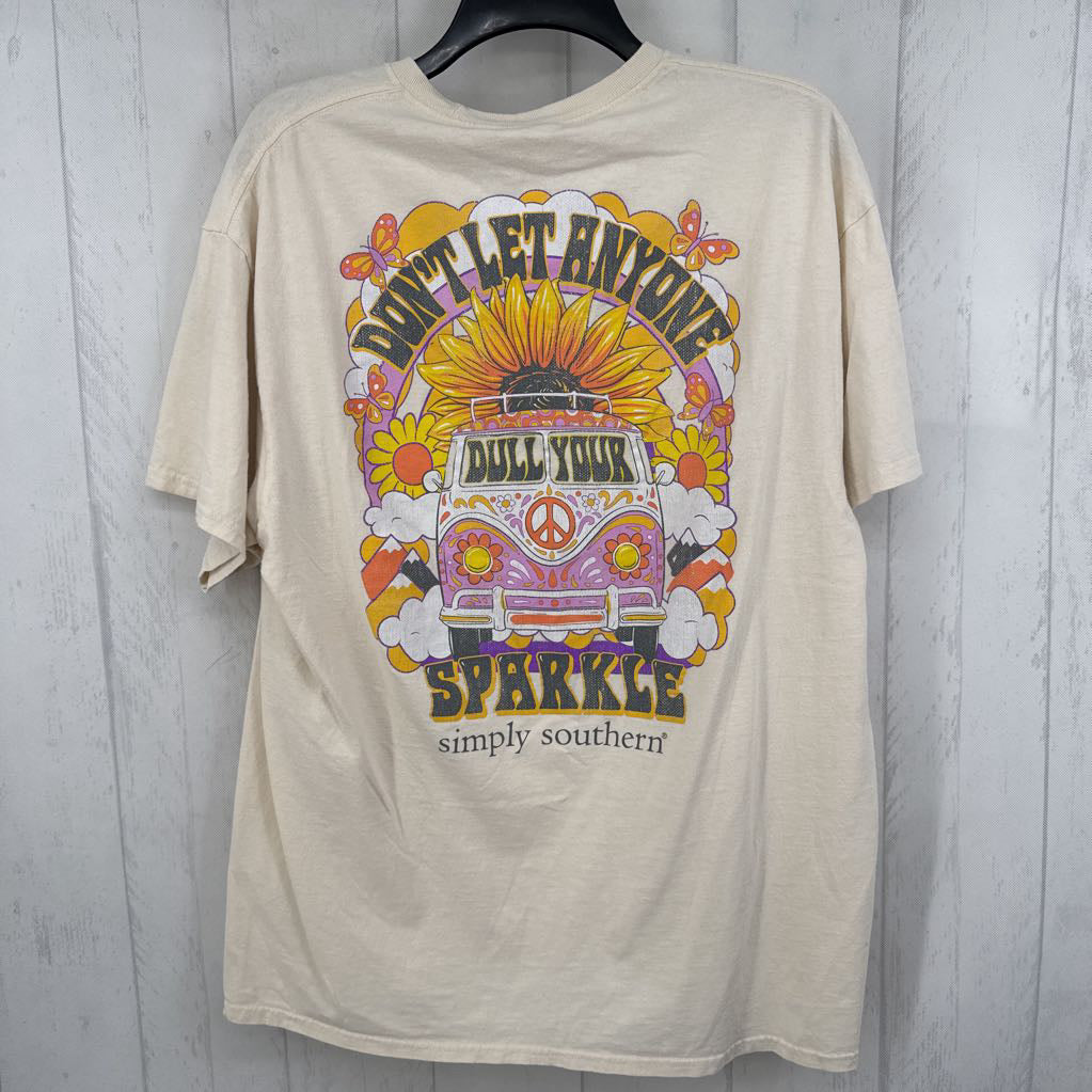 XL graphic s/s tee-live happy
