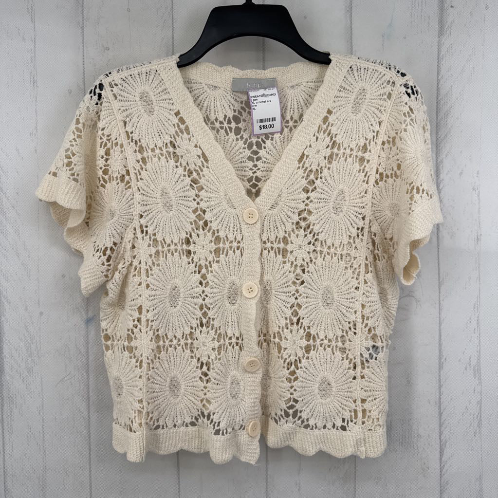 XL crochet s/s cardi