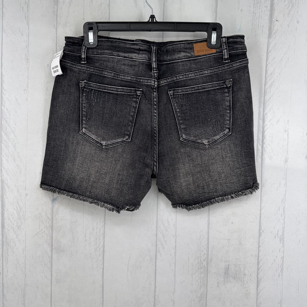L hi-rise cutoff jean shorts