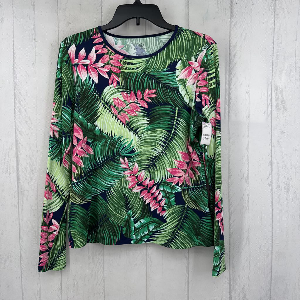 M flo print l/s tee