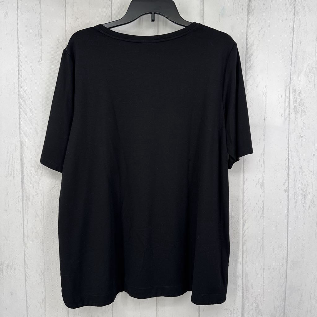 XL round neck elbow slv tee