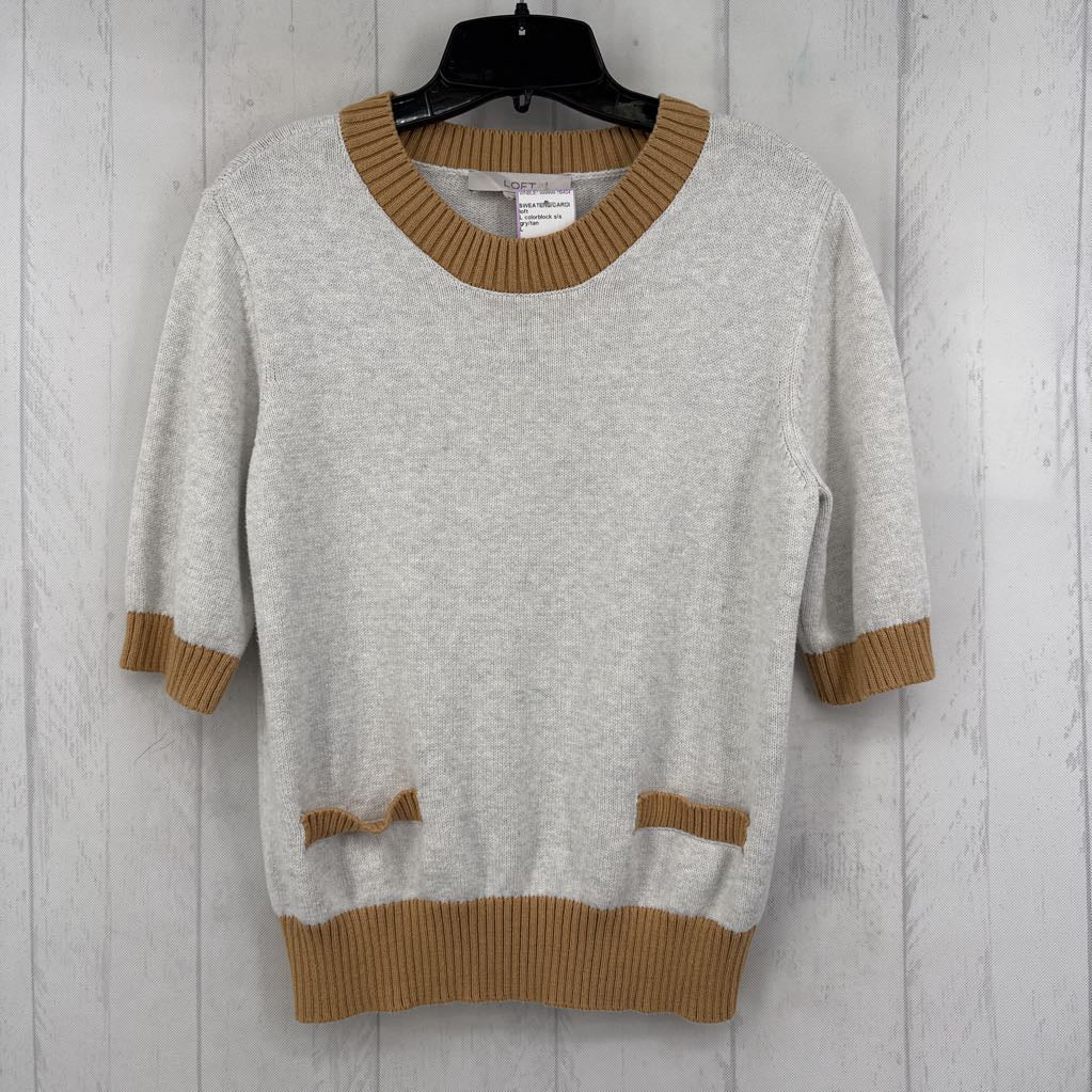 L colorblock s/s sweater