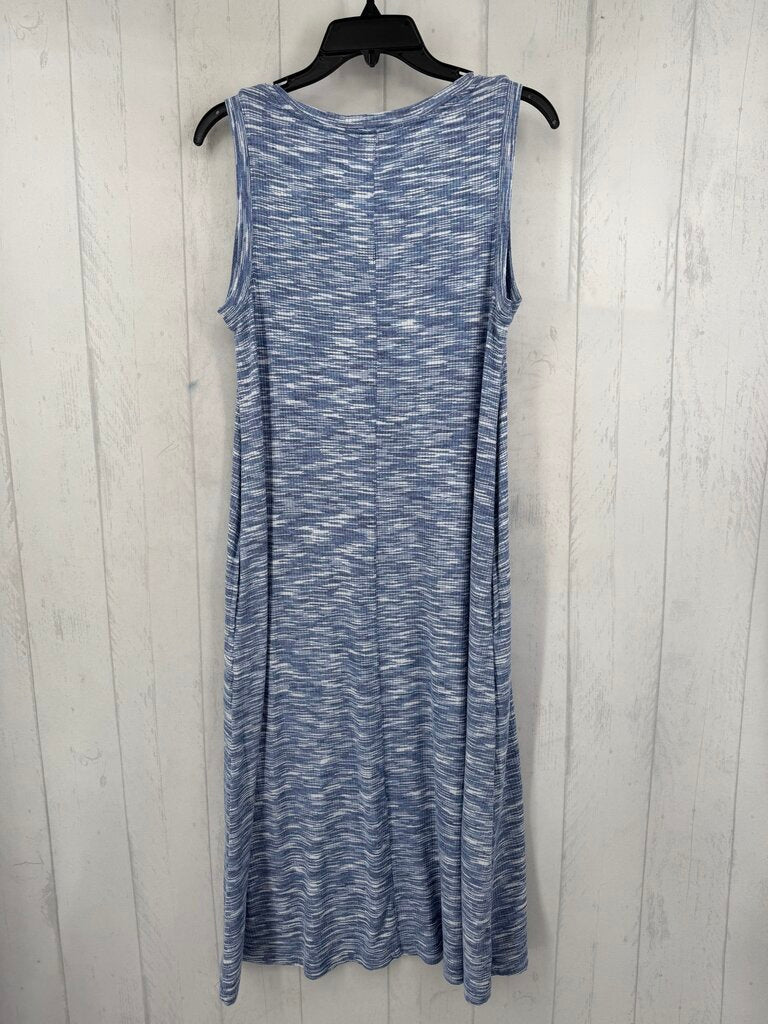 S marled v-neck slvls dress
