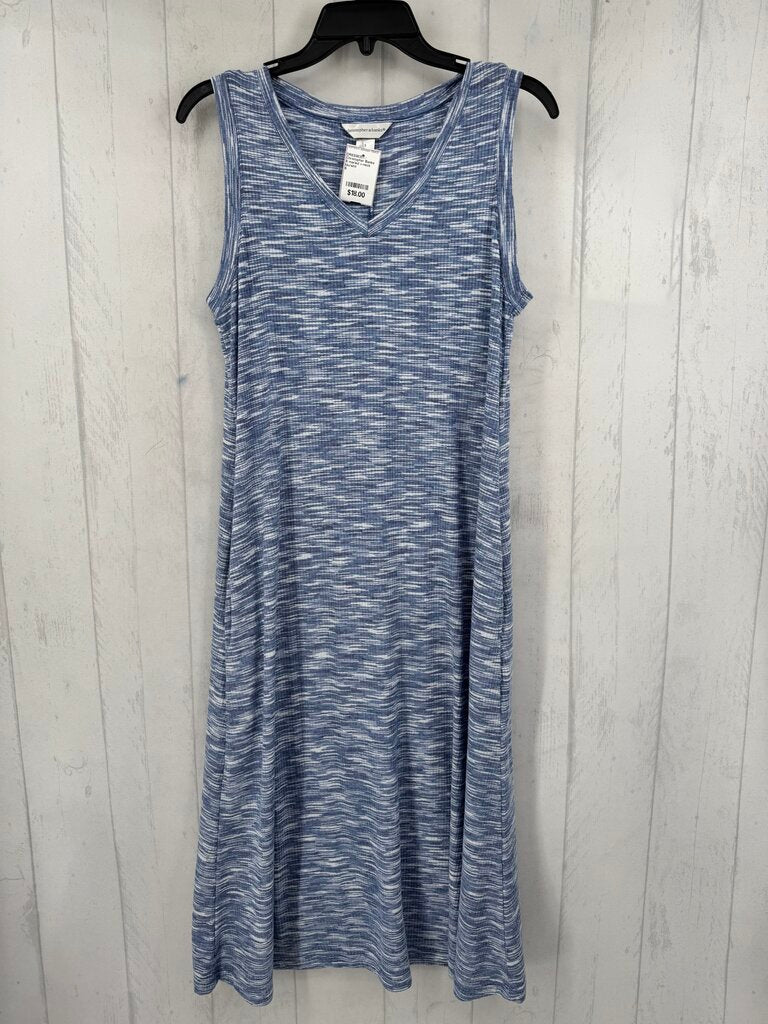 S marled v-neck slvls dress