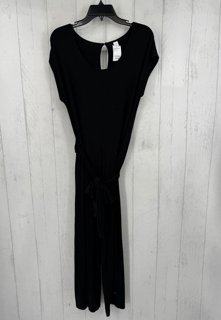 M round neck belted cap slv jumpsuit