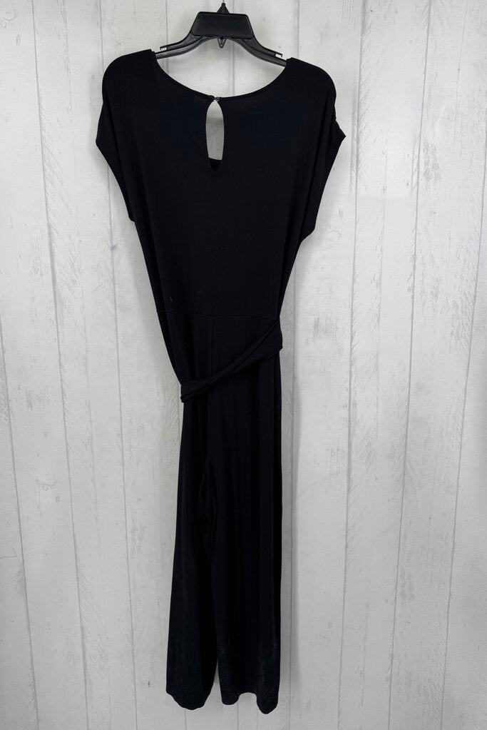 M round neck belted cap slv jumpsuit