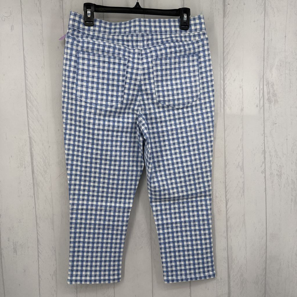 8p gingham print capris
