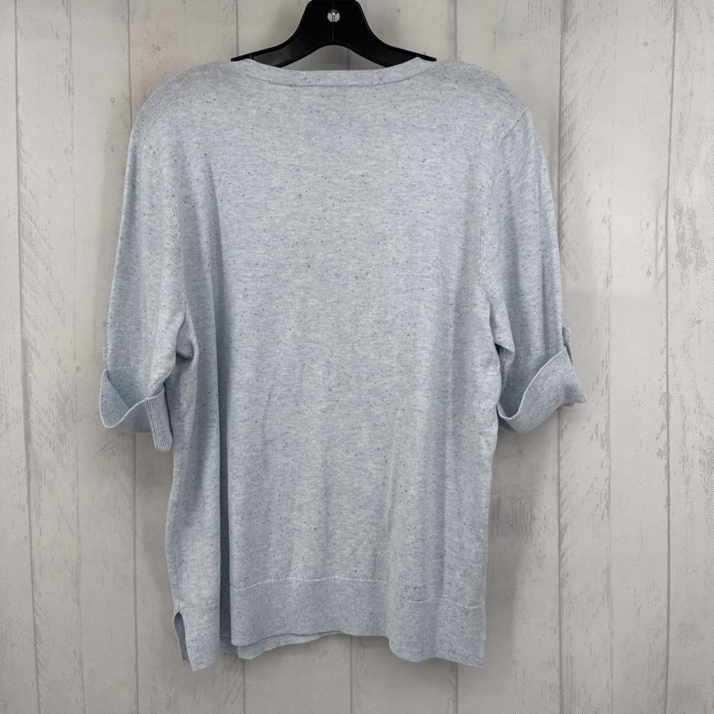 L button front cuffed slv cardi