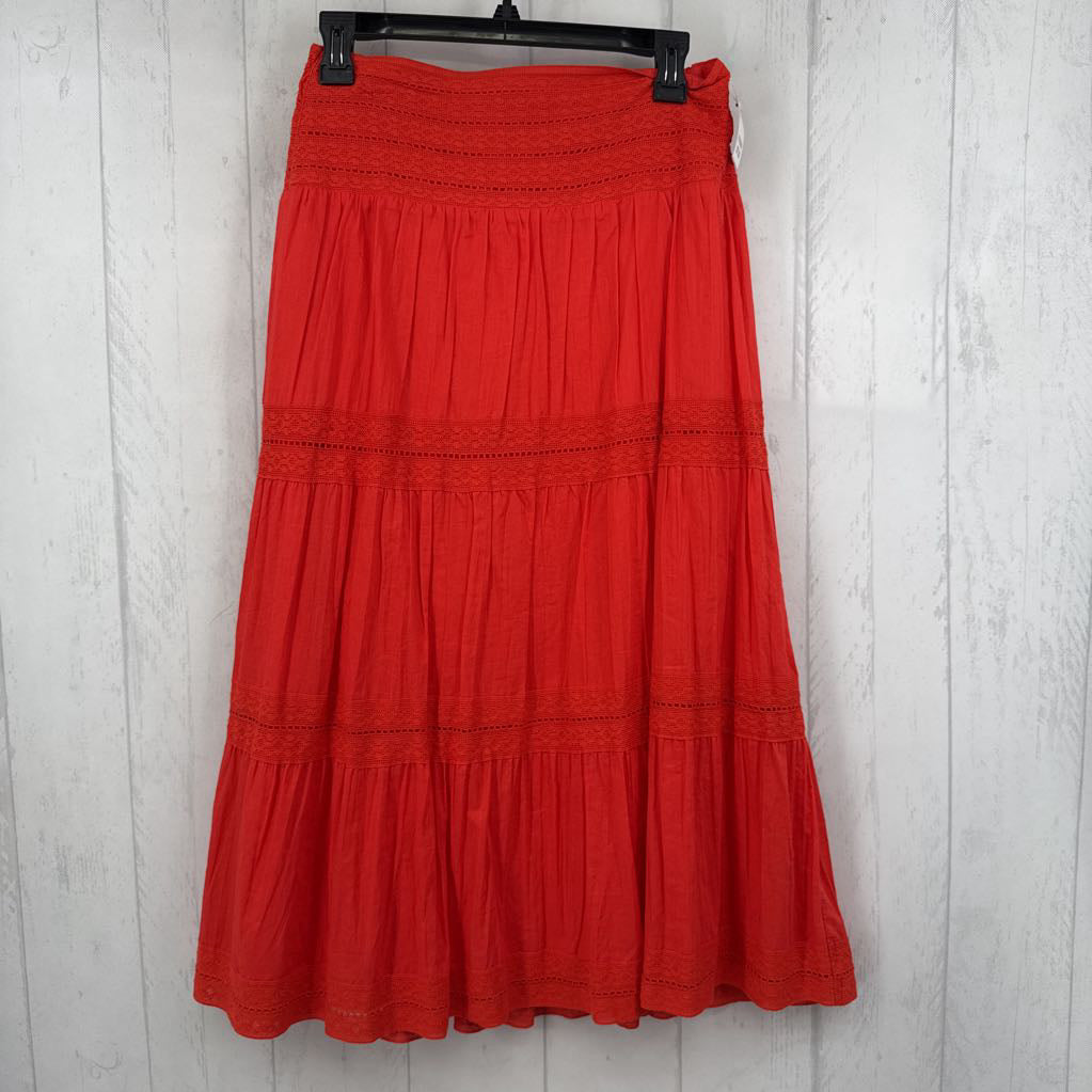 Mp pull-on tieres maxi skirt