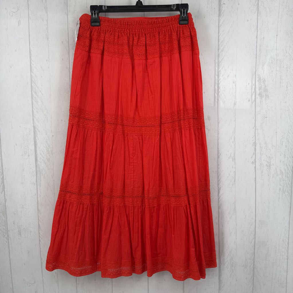 Mp pull-on tieres maxi skirt
