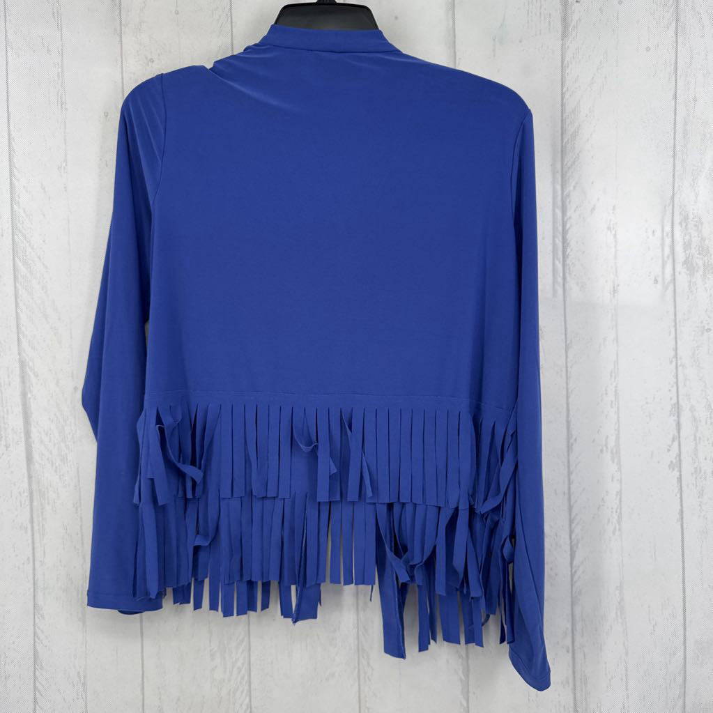 XS fringe hem 3/4 slv cardi