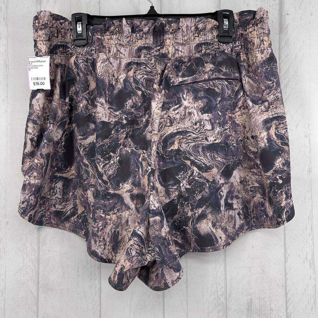 1X python print shorts