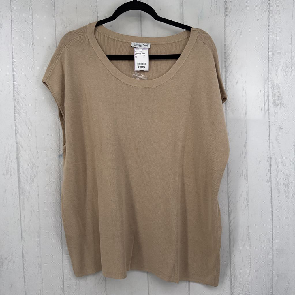 3X slvls knit top
