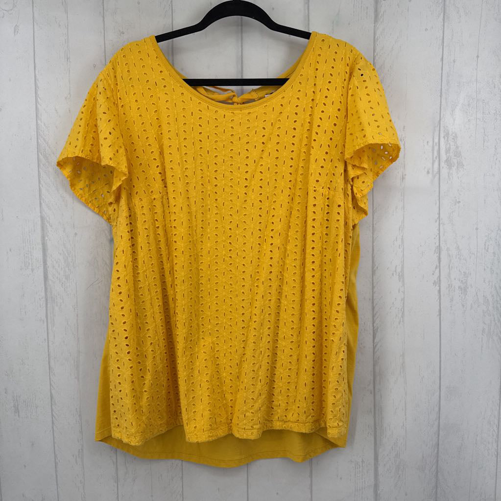 22/24 eyelet s/s top