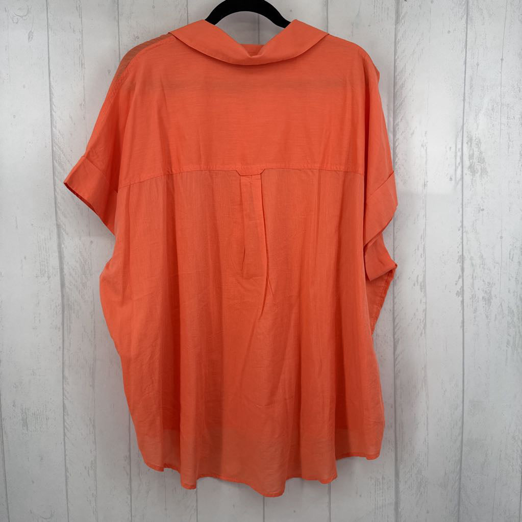 18/20 1/2 button down s/s top