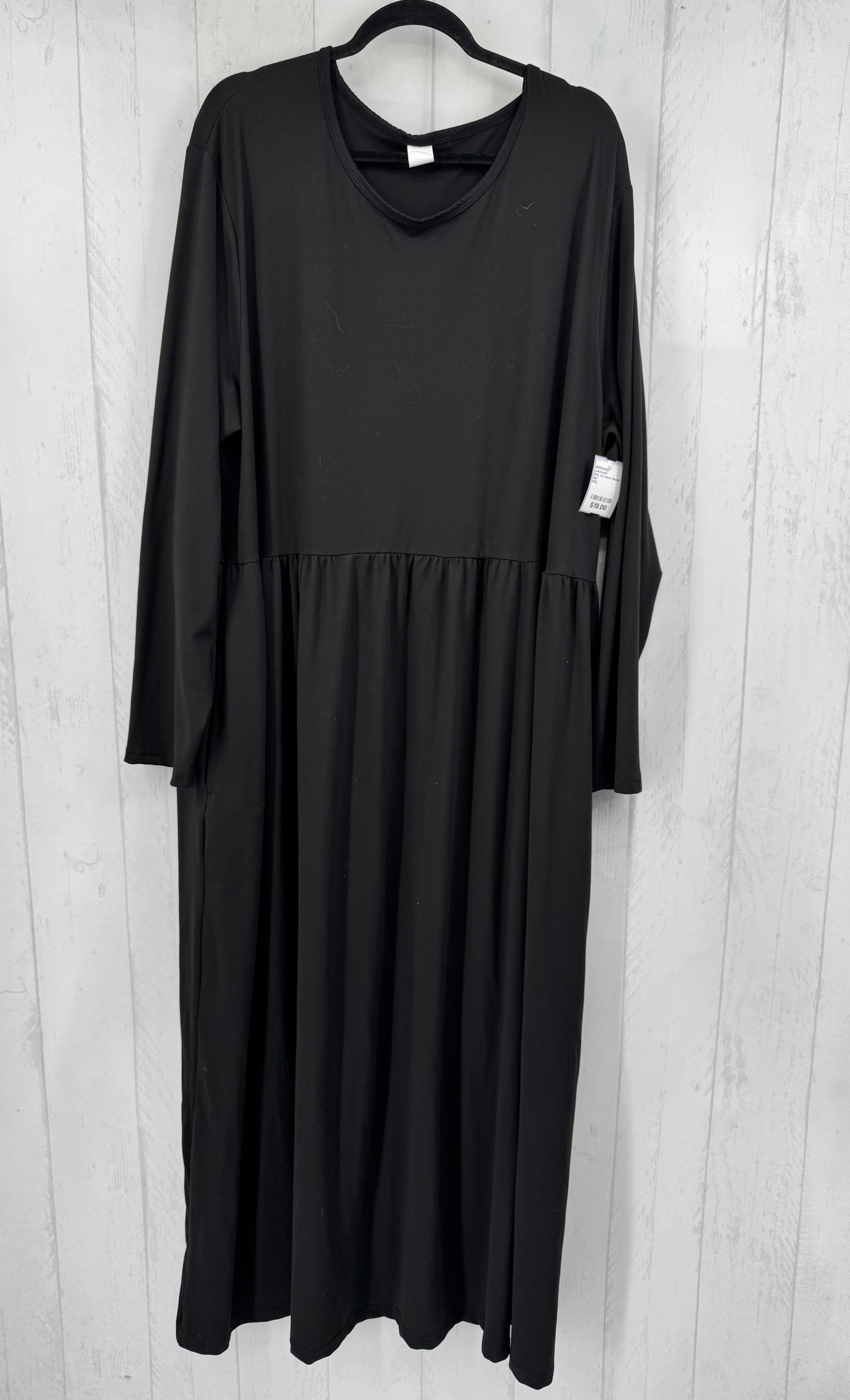 5XL l/s maxi dress