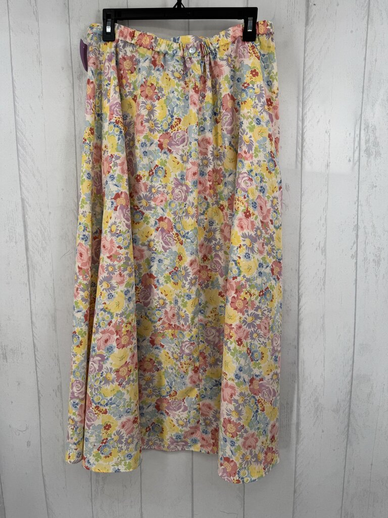 14 flo print maxi skirt