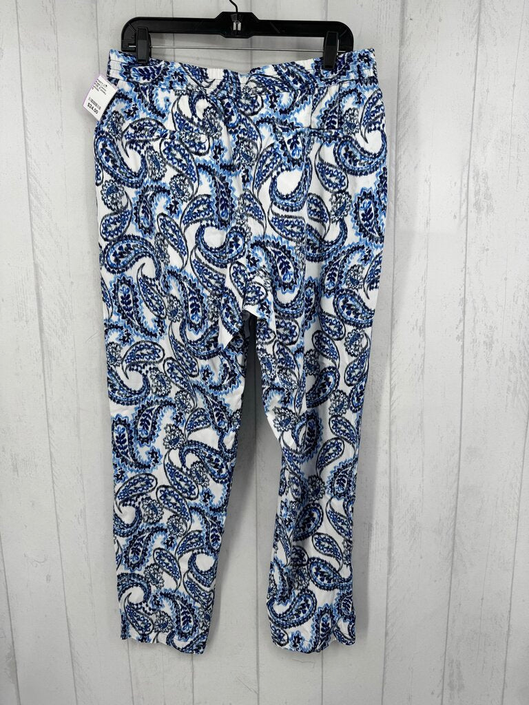 R125 12 paisley print slim leg pant
