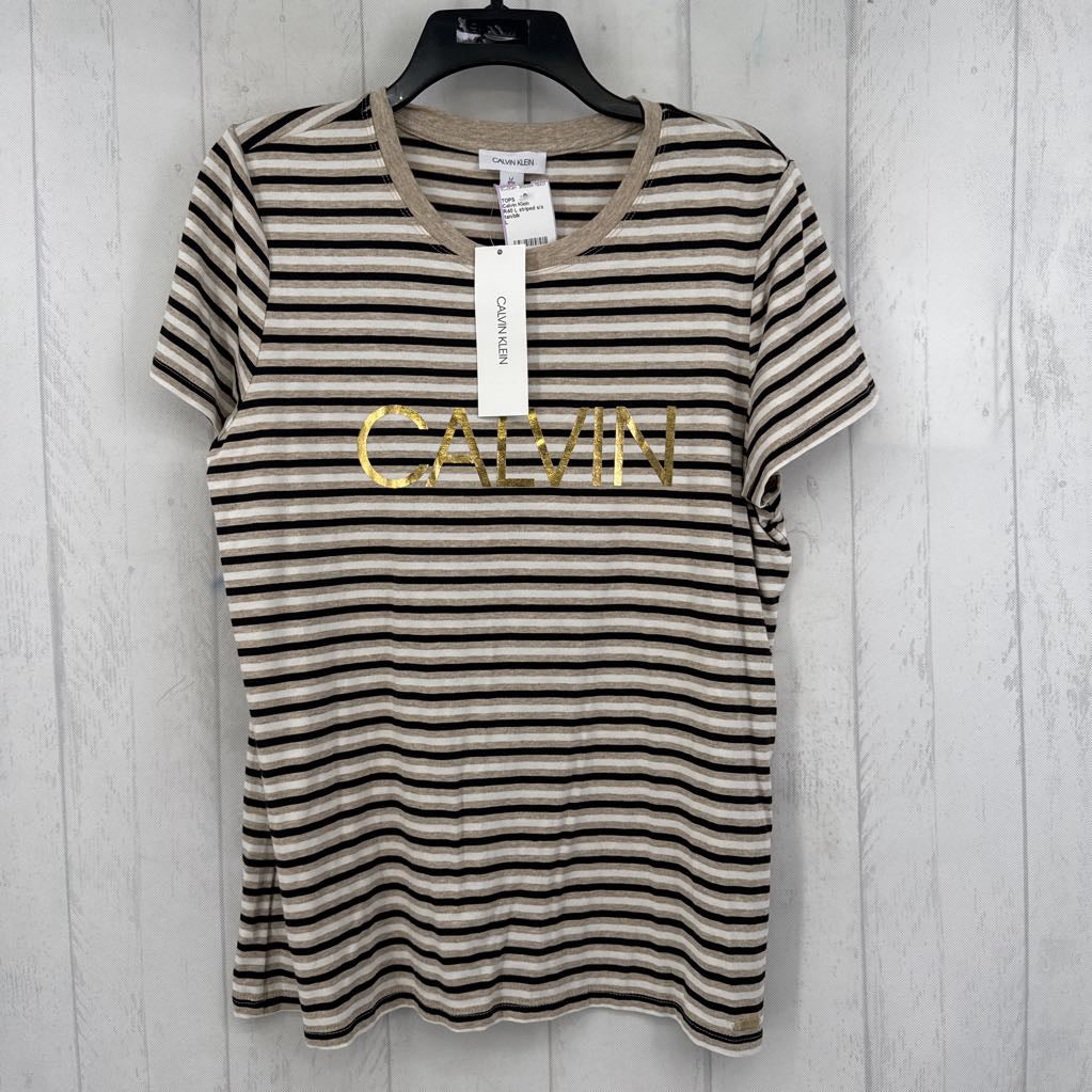 R40 L striped s/s tee