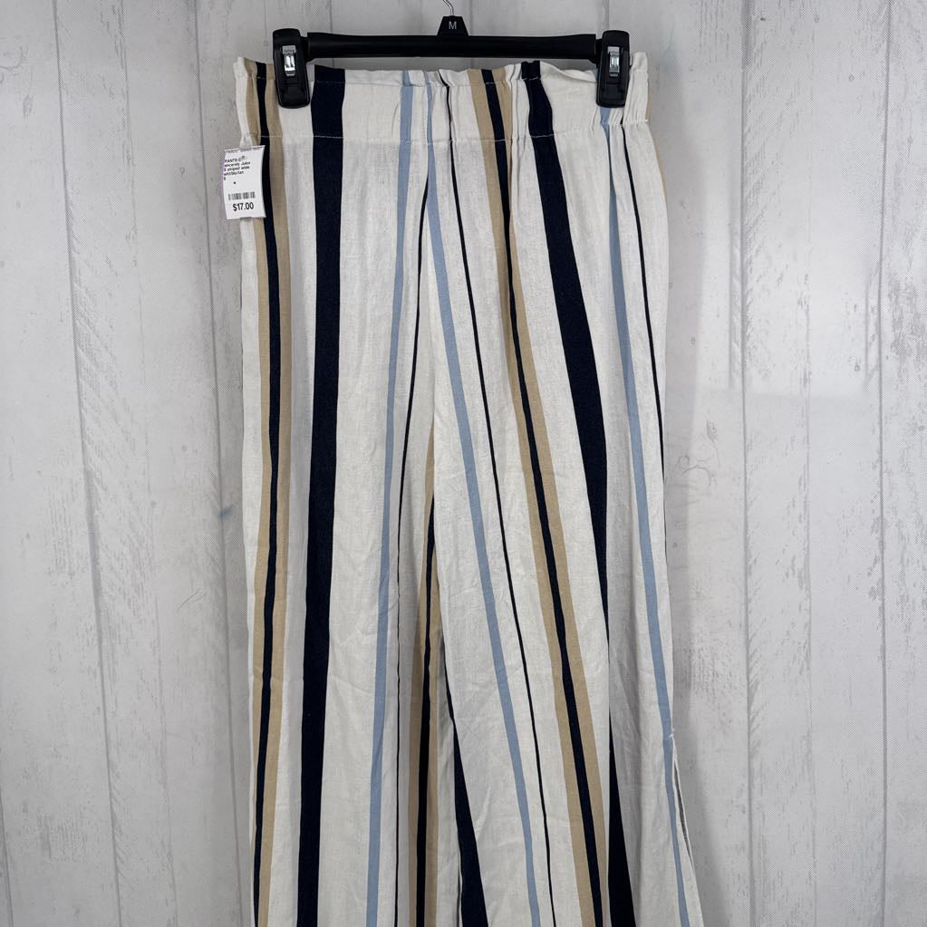 S striped wide legpant