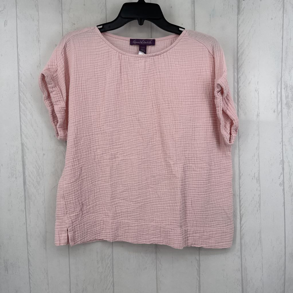 M gauze s/s top