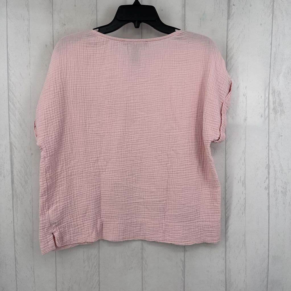 M gauze s/s top