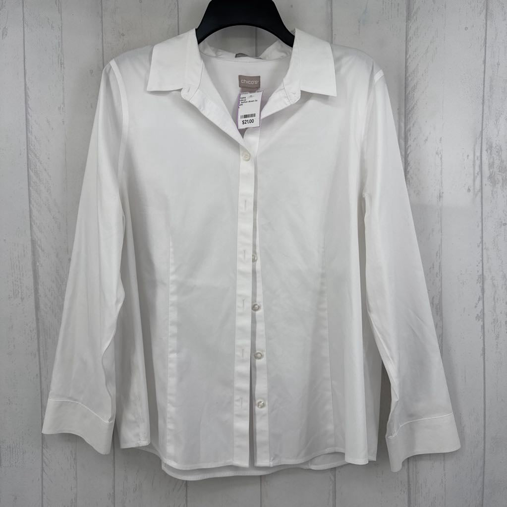 L button down l/s top