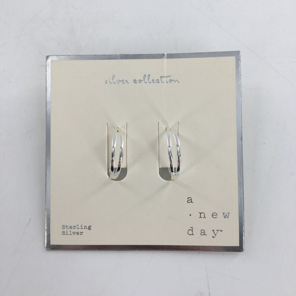 sterling silver hoop earrings