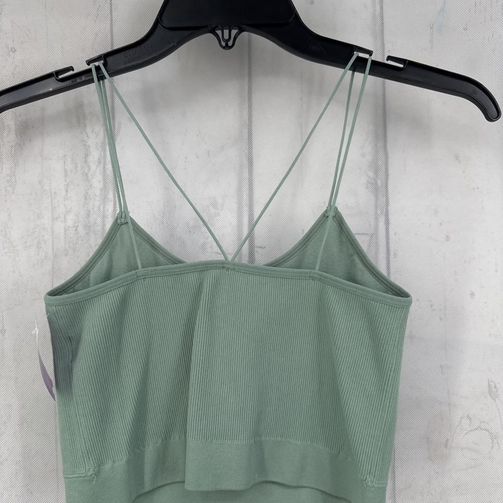 S ribbed crop tank