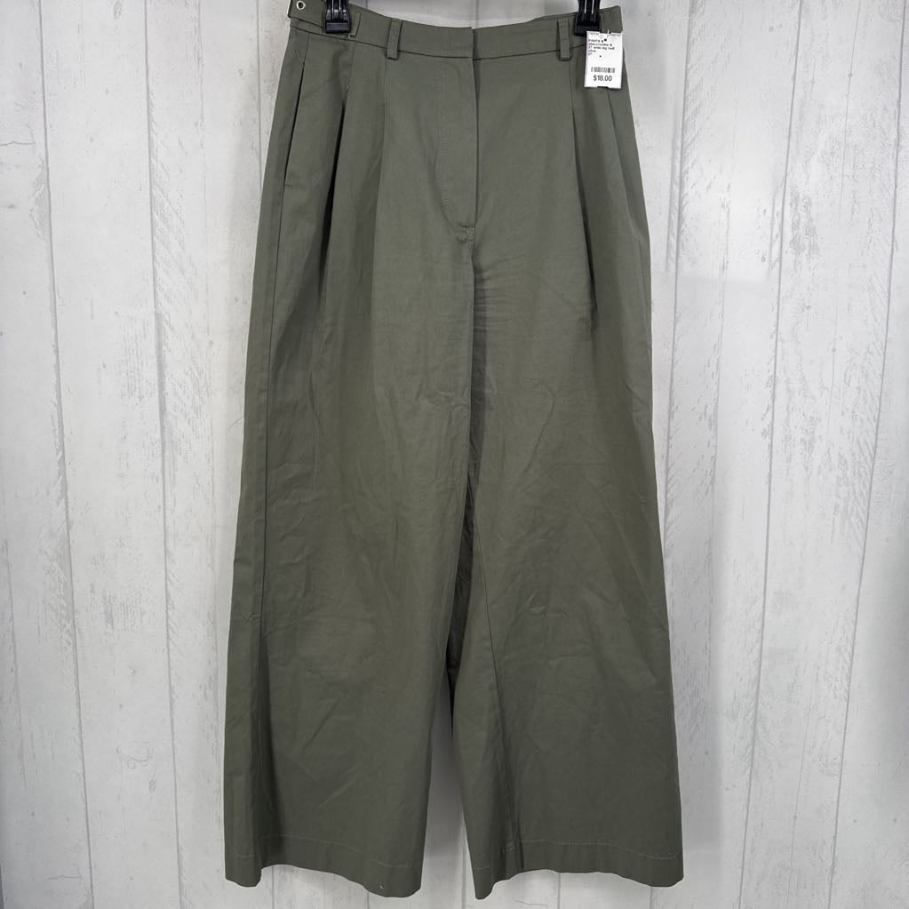 27 wide leg twill pant