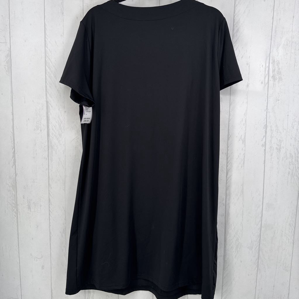 2XL square neck s/s dress