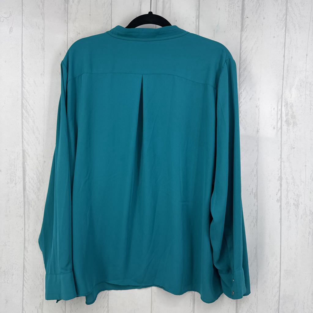 2X notch neck silver hardware l/s top