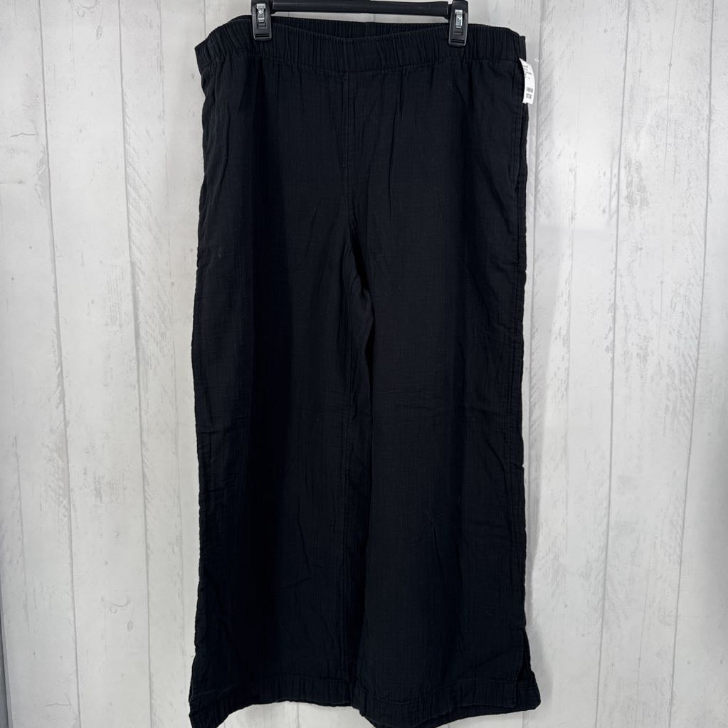 XL gauze pull-on wide leg pant