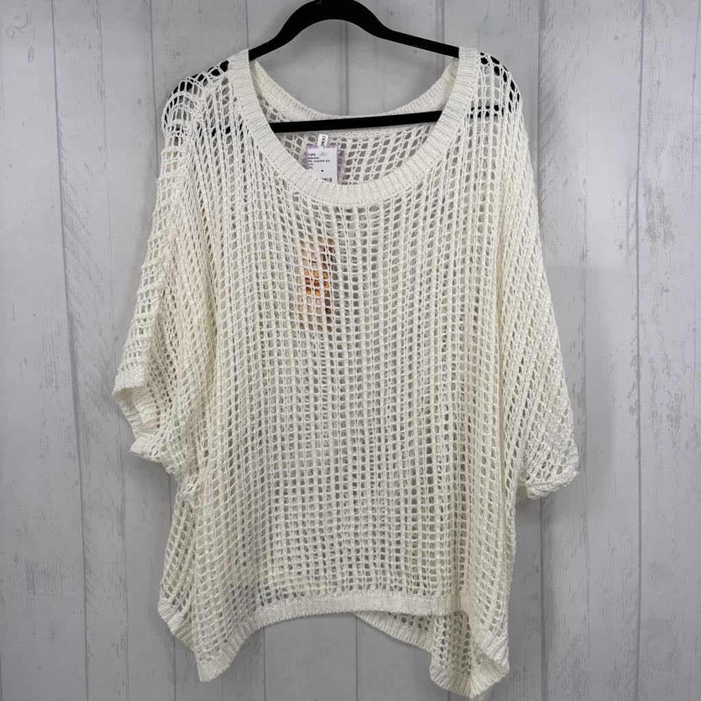 2XL crochet s/s top