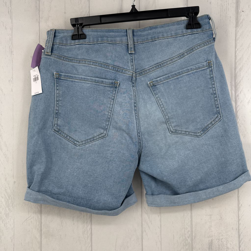 R30 8 hi-rise denim shorts