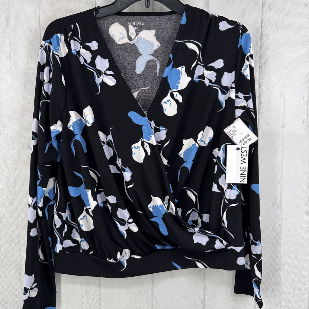 M flo print crossover l/s top