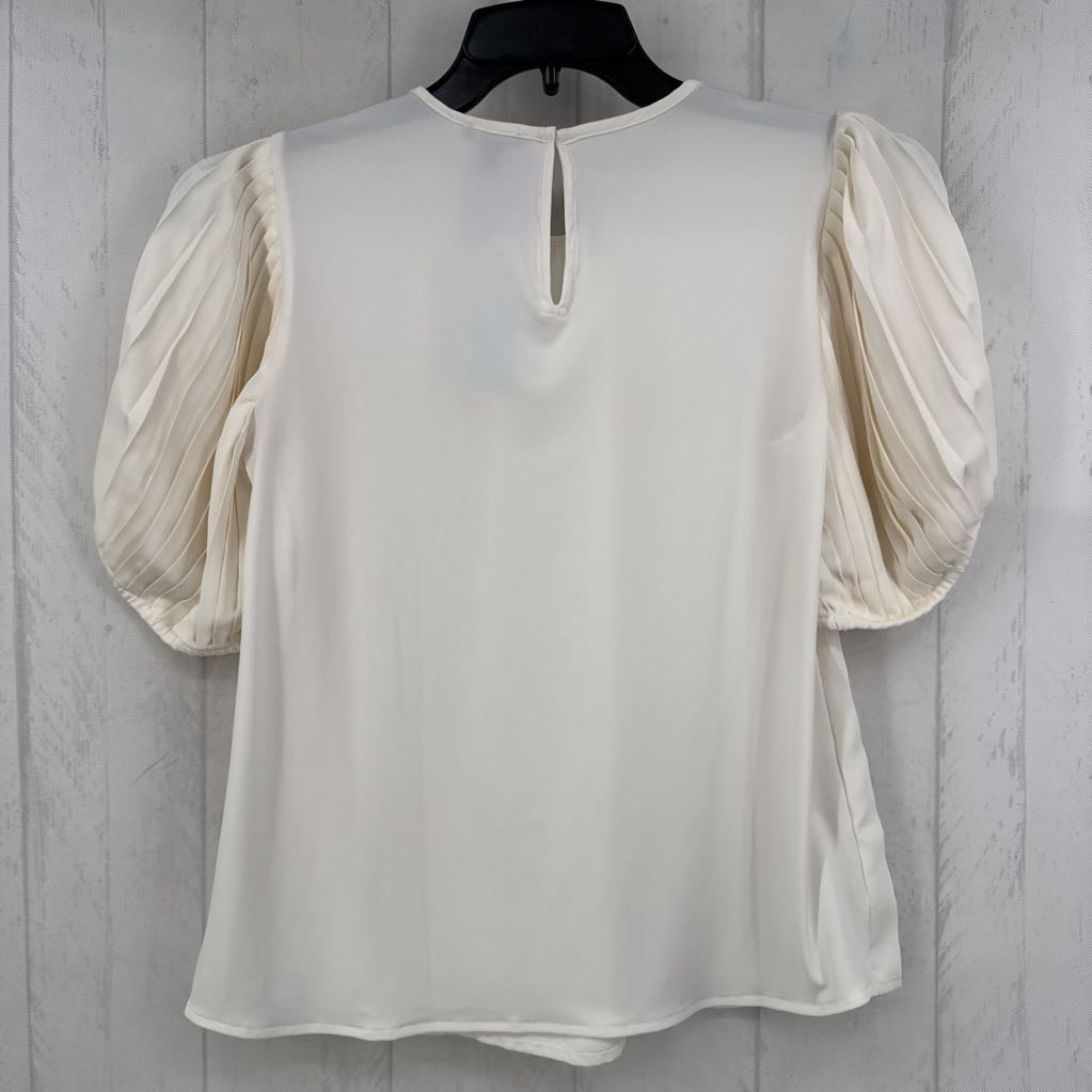 Sp pleated slv top s/s