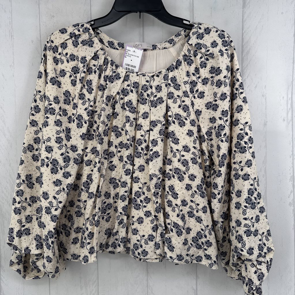 Sp flo print l/s top
