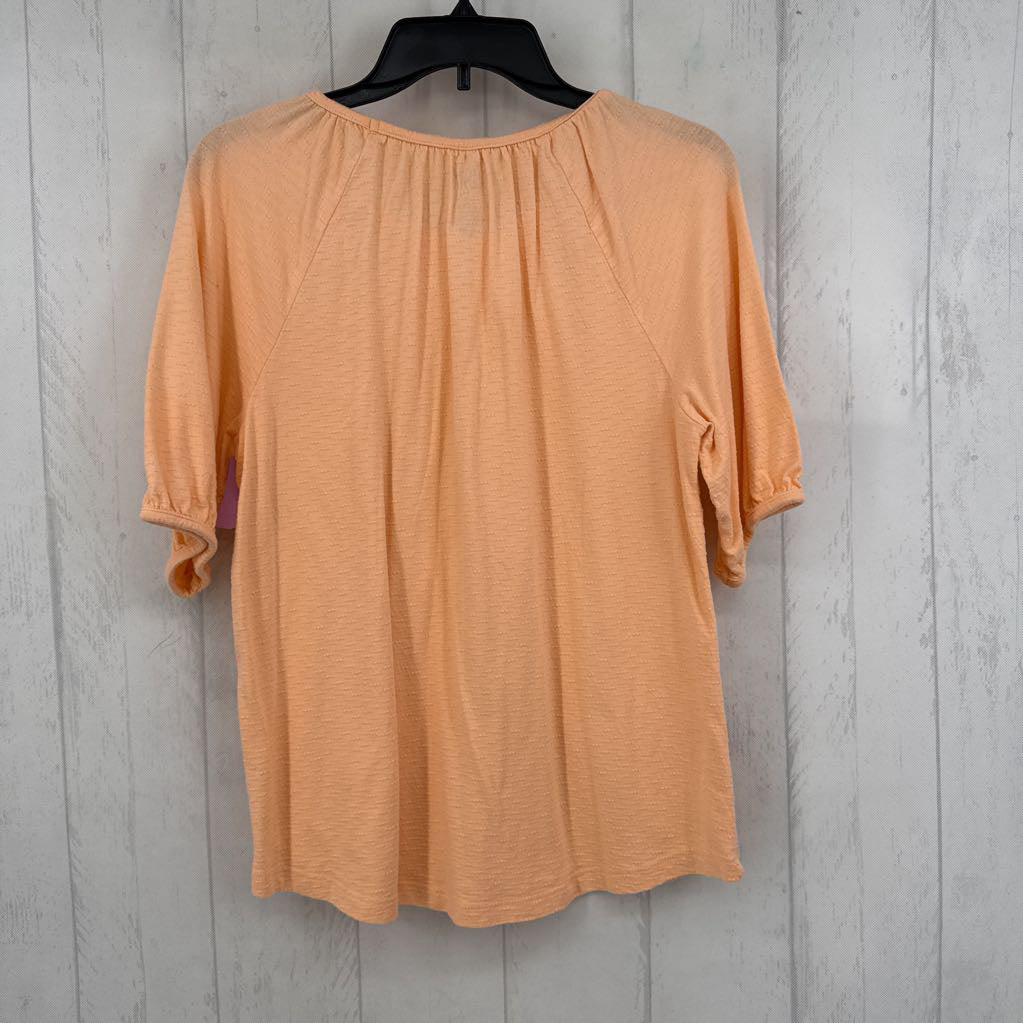 M textured s/s top