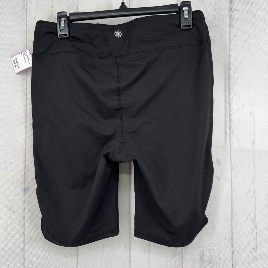 L hi-rise ruched bike shorts