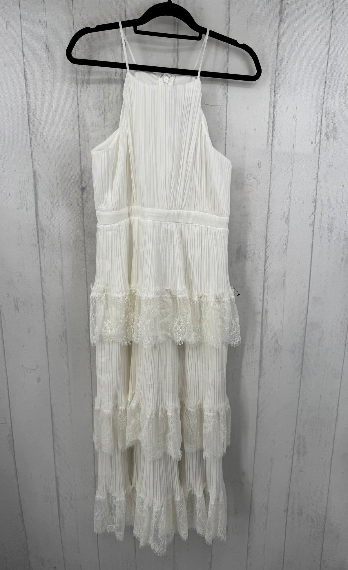 L pleated tiered slvls dress