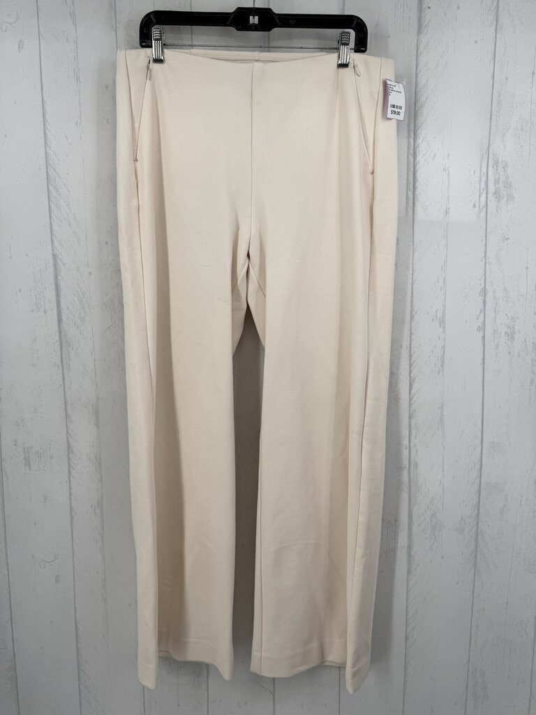12 pull-on stretch knit wide leg pant