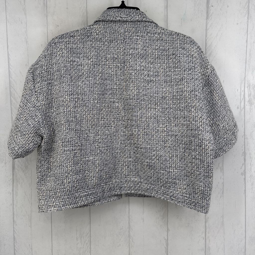 L tweed s/s blazer