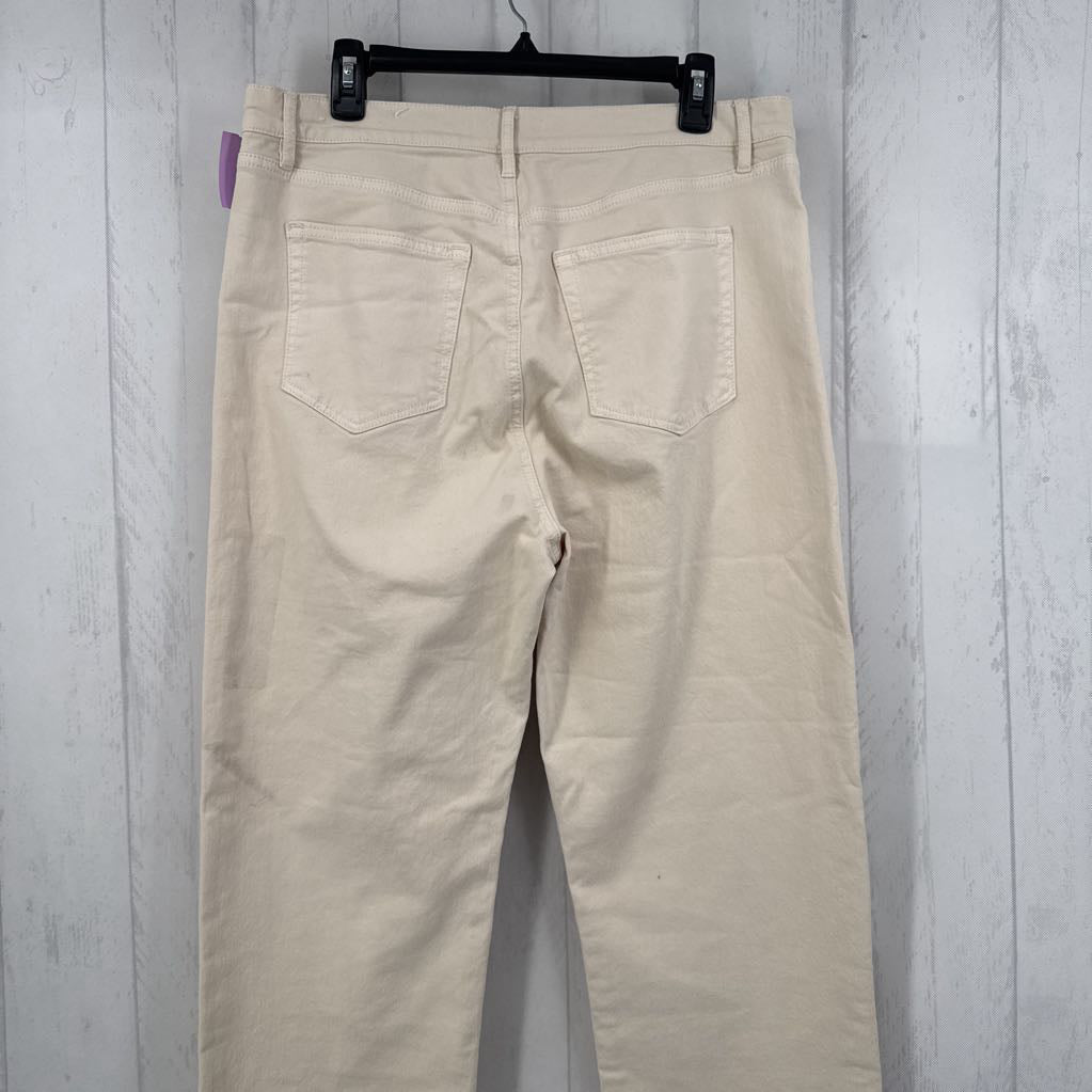12 cuffed straight leg jean