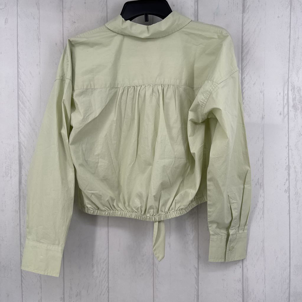 R70 S button down tiedf hem l/s top