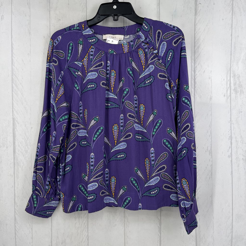 Mp paisley print l/s top